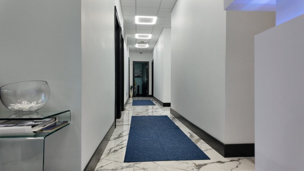 Welcoming hallway at Lighthouse Mental Health Counseling in Valley Stream